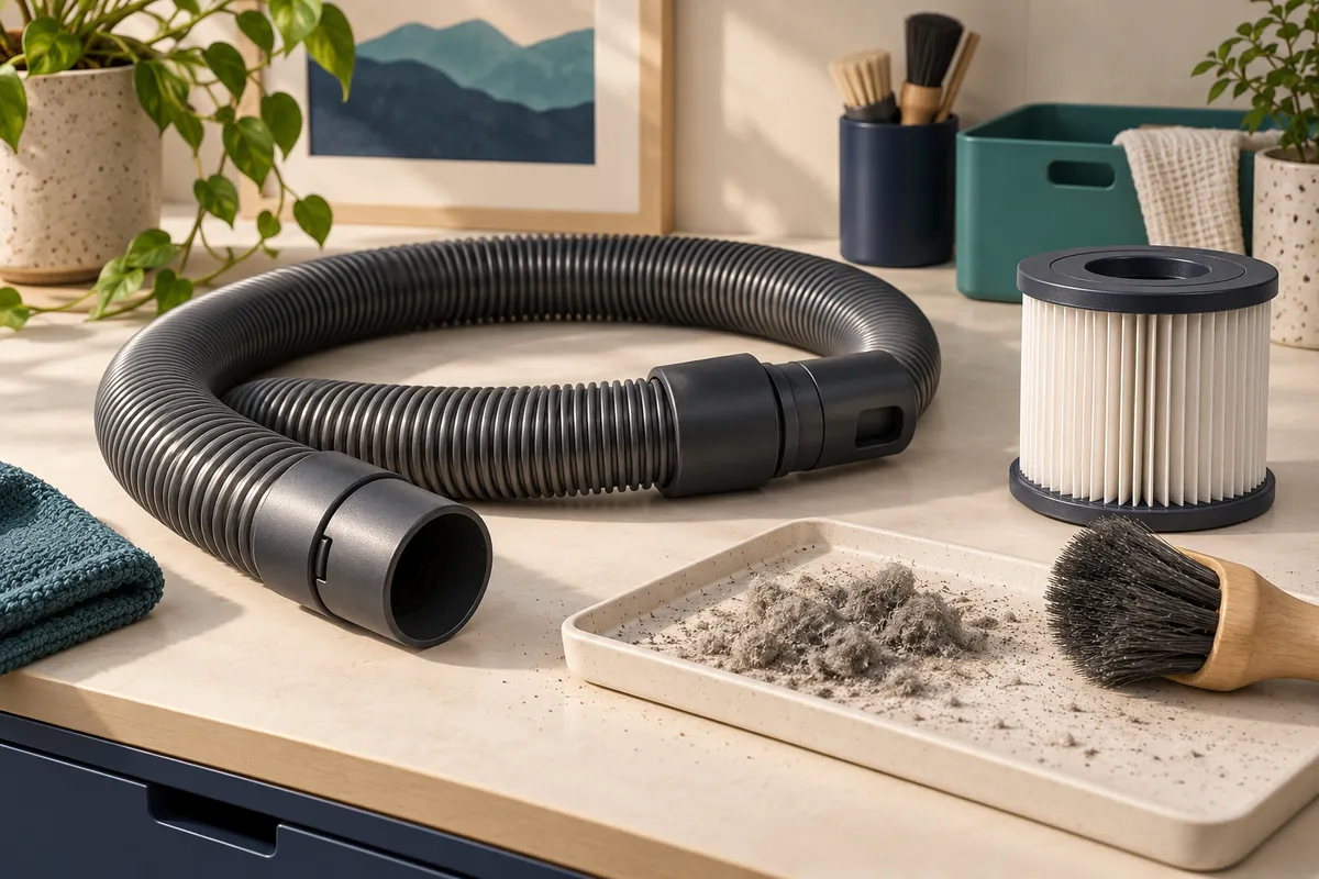 Illustration of practical home vacuum care